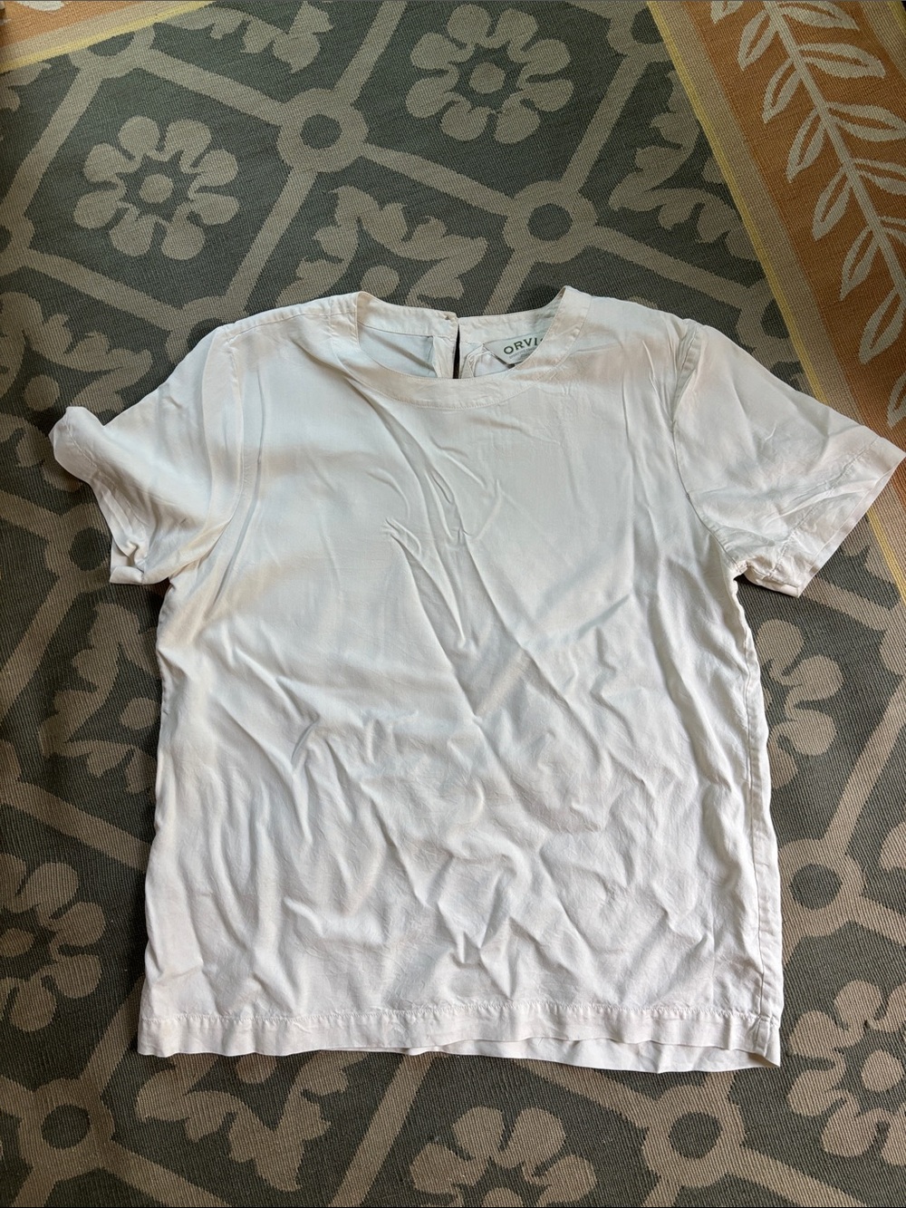 Orvis 100% silk shirt